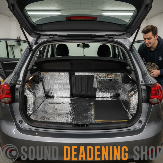 Hatchback Car Boot Sound Proofing Bundle - Close Up View